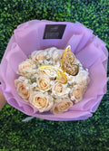 12 white rose cutie Bouquet