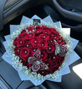 36 red rose angel bouquet
