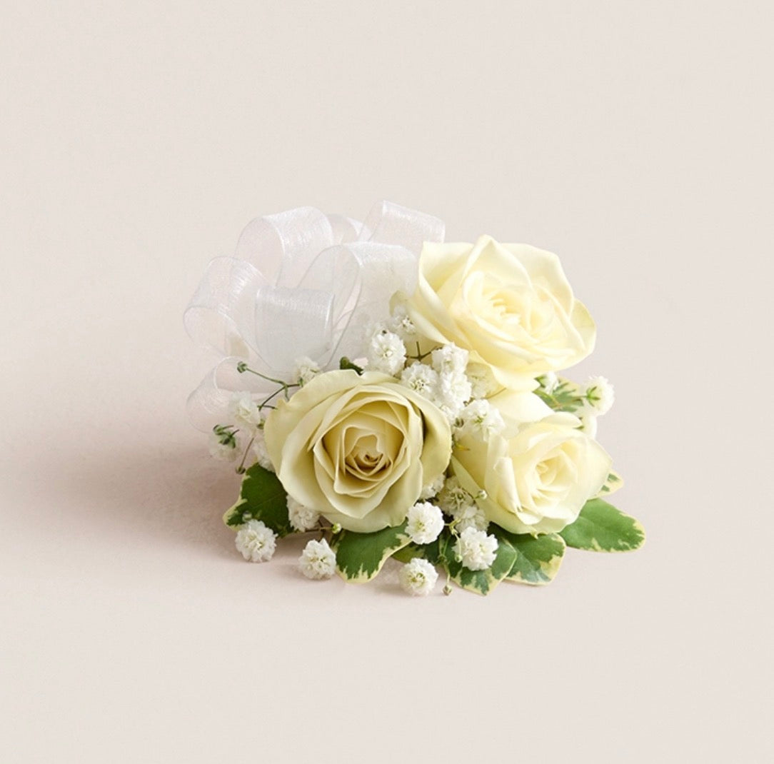 White Rose Corsage