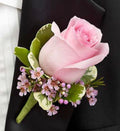 Pink Rose Boutonnière